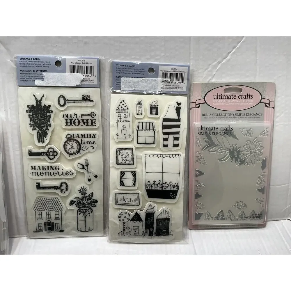 Lot Of Stampin' Up + Cloud9 Design Rubber Cling Stamp Sets Home/Floral Crafts
